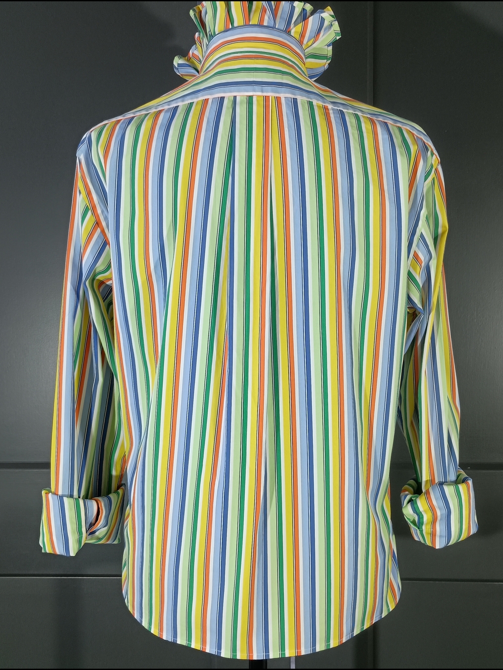 Upcycled Ralph Lauren Ruffled Collar Shirt - Picture 5 of 8
